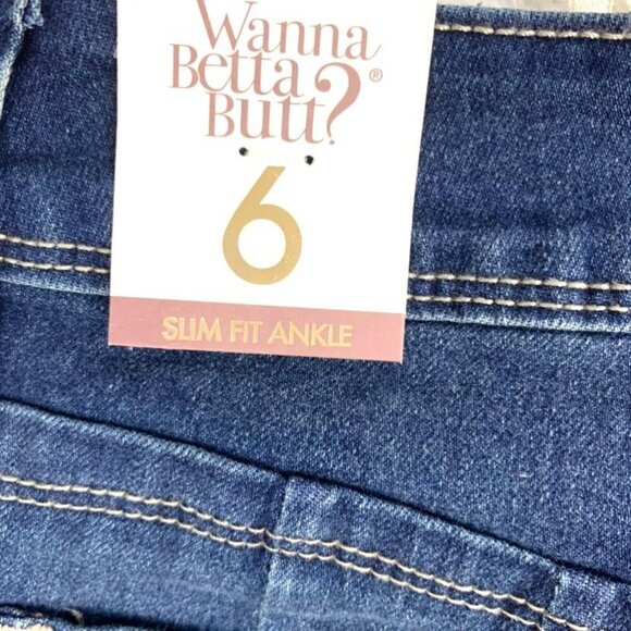 Royalty Women's Slim Fit Ankle Stretch Rips Jeans Medium Wash Blue Size 6 - Picture 9 of 13